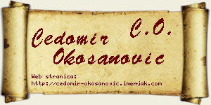 Čedomir Okošanović vizit kartica